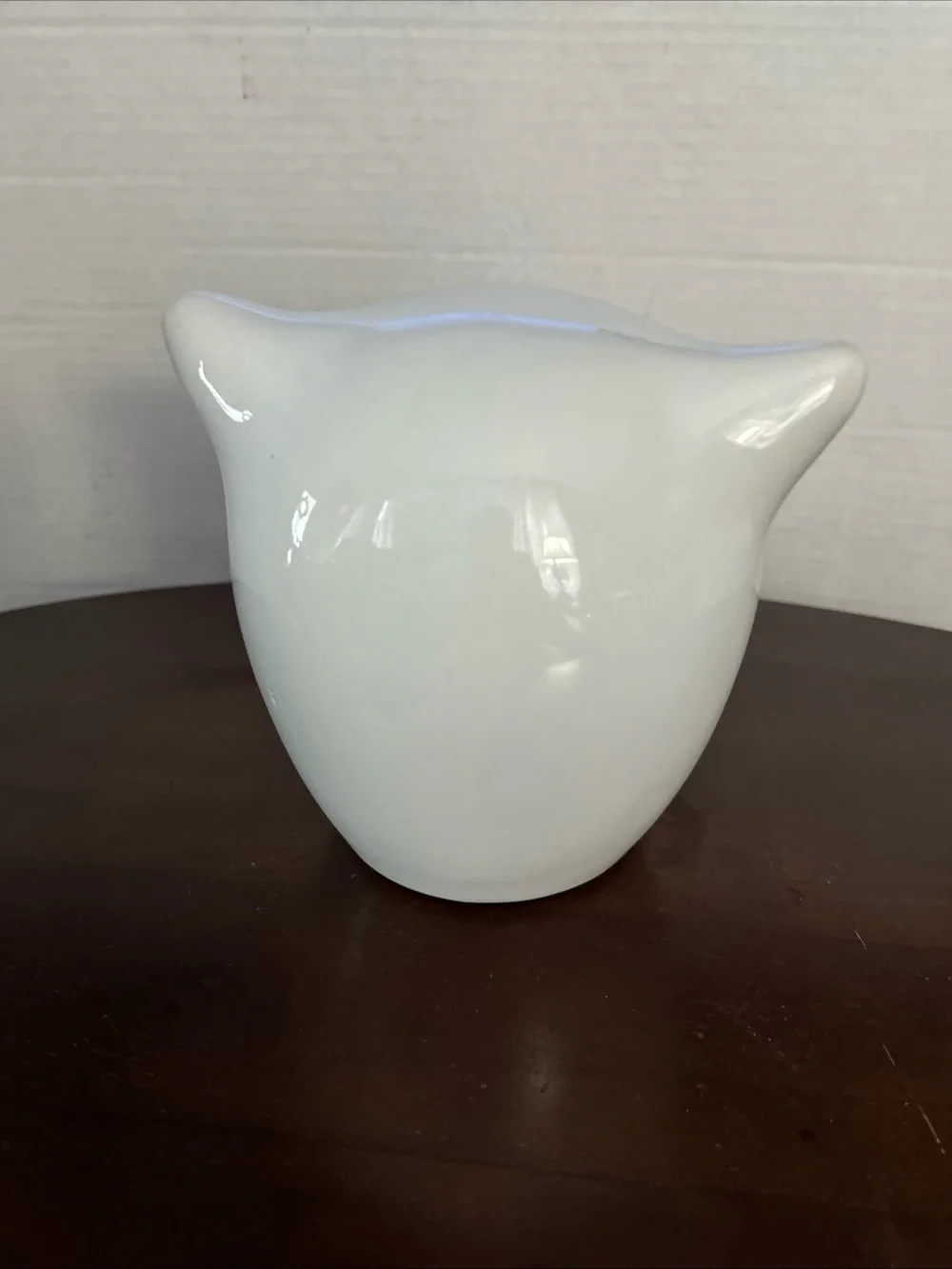 Pier 1 Glossy White Ceramic Owl Accent